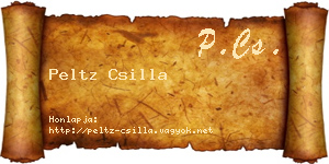 Peltz Csilla névjegykártya